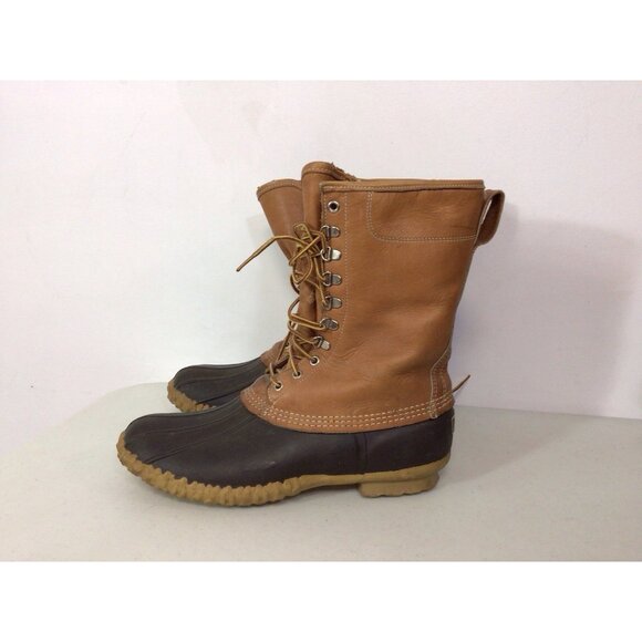 LL Bean Vintage Duck Boots Shoes Waterproof Snow Mens 11 - Picture 5 of 10